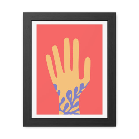Stratica 2 - Vibrant Hand Art Framed Poster - Modern Decor for Home & Office