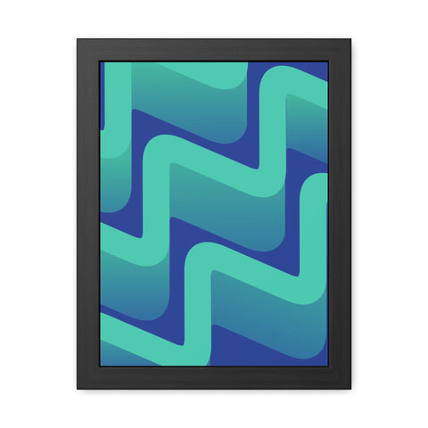 Abstractica 3 - Abstract Waves Framed Poster | Modern Home Decor | Vibrant Wall Art