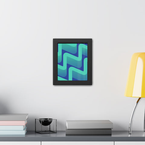 Abstractica 3 - Abstract Waves Framed Poster | Modern Home Decor | Vibrant Wall Art