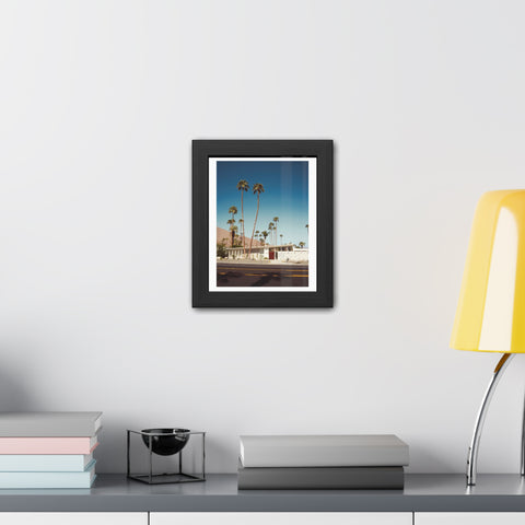 Palm Springs 2 - Vintage Palm Tree Framed Poster - Mid-Century Modern Wall Art