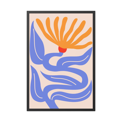 Marinda 4 - Vibrant Floral Framed Poster | Modern Art Decor for Home & Office