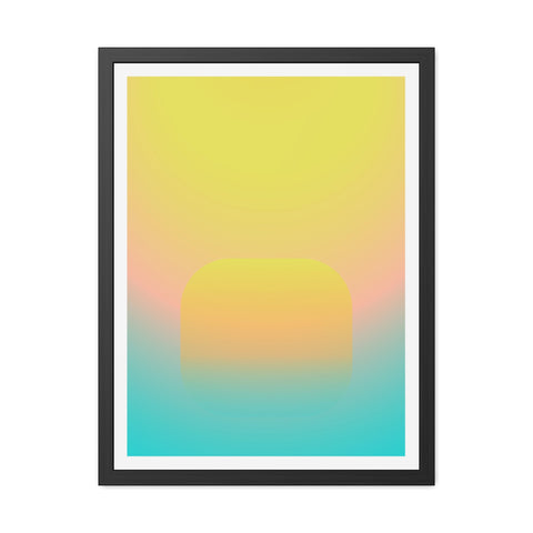 Sunrise 1 - Abstract Gradient Framed Posters - Modern Wall Art for Home Decor