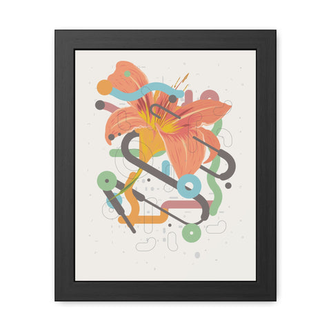 Lavish 4 - Vibrant Floral Art Framed Poster - Modern Home Decor
