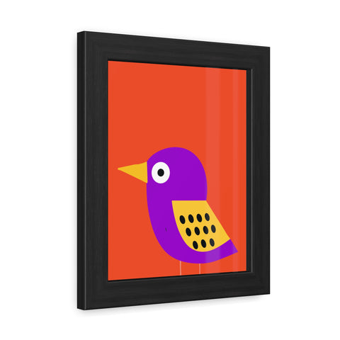 Childrana 6 - Colorful Bird Framed Poster - Vibrant Wall Art for Kids' Rooms