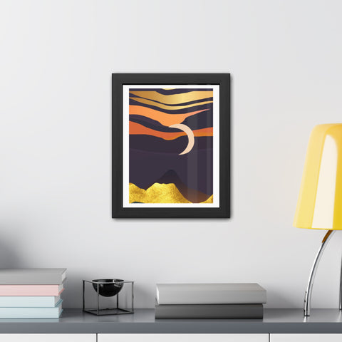 South 4 - Serene Sunset Framed Poster – Modern Wall Art for Home Decor
