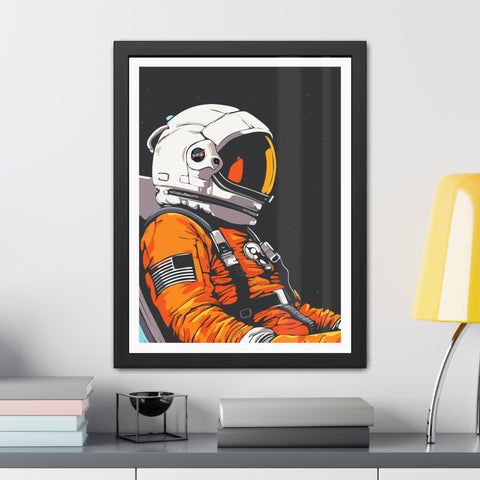 Astrum 1 - Astronaut Framed Poster - Space Art for Adventure Lovers
