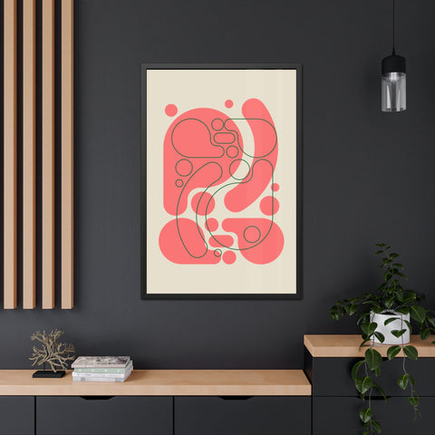 Kinta 4 - Abstract Line Art Framed Posters - Modern Home Decor