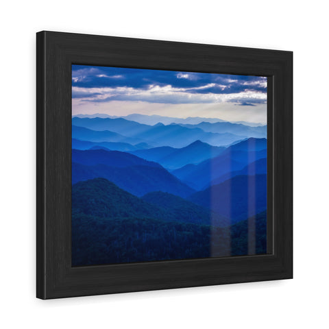 Bluescape - Serene Mountain Landscape Framed Poster – Perfect Wall Art for Nature Lovers