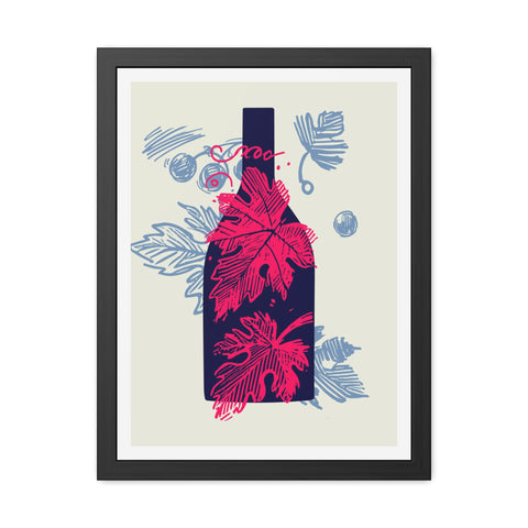 Wine Country 8 - Elegant Framed Poster with Wine Motif - Perfect for Home Decor and Wine Lovers