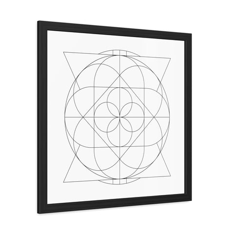 Stark 2 - Minimalist Geometric Framed Poster - Modern Wall Art for Home Decor