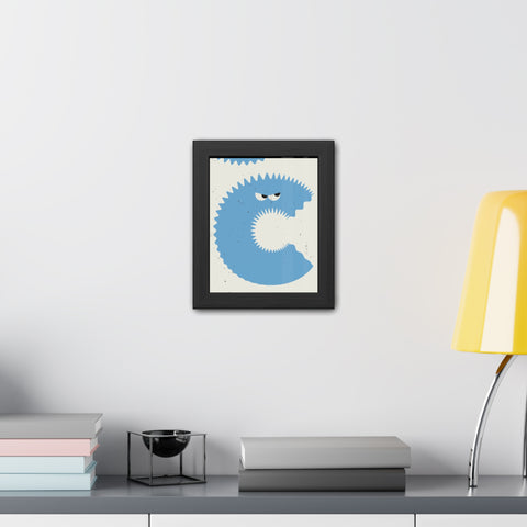 Lettermon C - Whimsical Framed Posters – Unique Wall Art for Fun Spaces