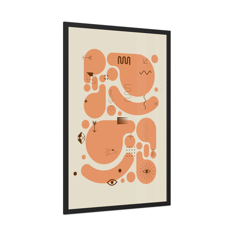 Kinta 1 - Abstract Art Framed Poster | Modern Wall Decor for Home & Office