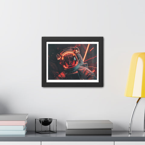 Kev - Cosmic Astronaut Framed Poster - Sci-Fi Wall Art for Space Enthusiasts