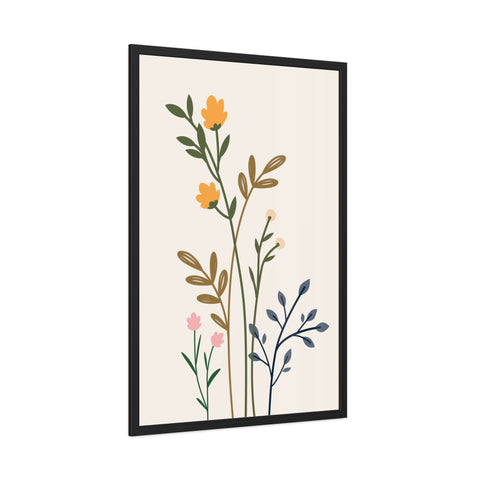 Floral Growth 2 - Botanical Framed Poster - Elegant Floral Wall Art for Home Decor