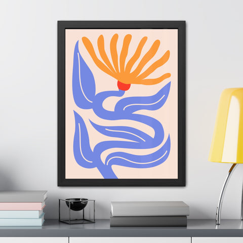 Marinda 4 - Vibrant Floral Framed Poster | Modern Art Decor for Home & Office
