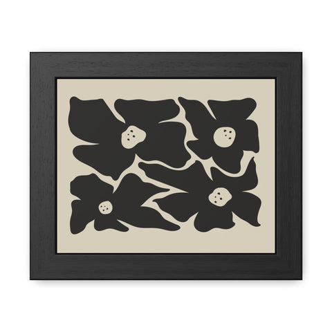 Melancholy 1 - Stylish Floral Framed Poster | Modern Home Decor | Art for Living Room & Bedroom