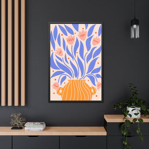 Marinda 1 - Vibrant Floral Framed Poster - Modern Home Decor