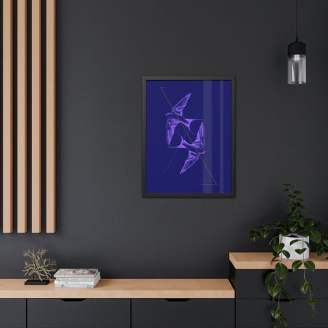 Wings 2 - Elegant Framed Bird Poster Art - Modern Decor for Nature Lovers