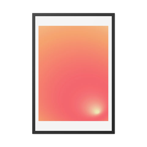 Sunrise 2 - Gradient Framed Poster - Modern Wall Art for Home Decor