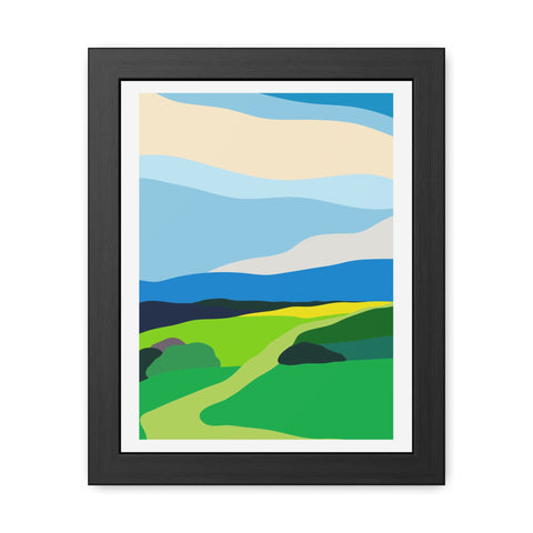 Scapes 2 - Vibrant Landscape Framed Poster - Modern Wall Art for Home Décor