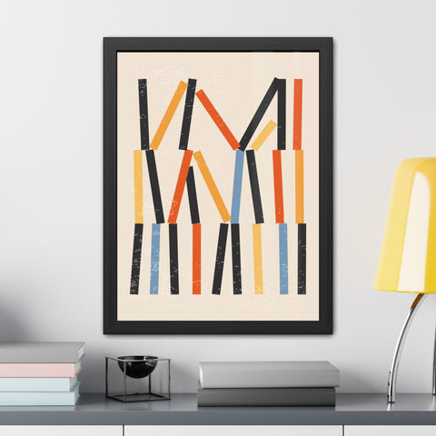 Jarrod 3 - Abstract Framed Poster - Modern Art Wall Decor for Home & Office