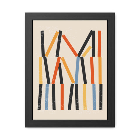 Jarrod 3 - Abstract Framed Poster - Modern Art Wall Decor for Home & Office