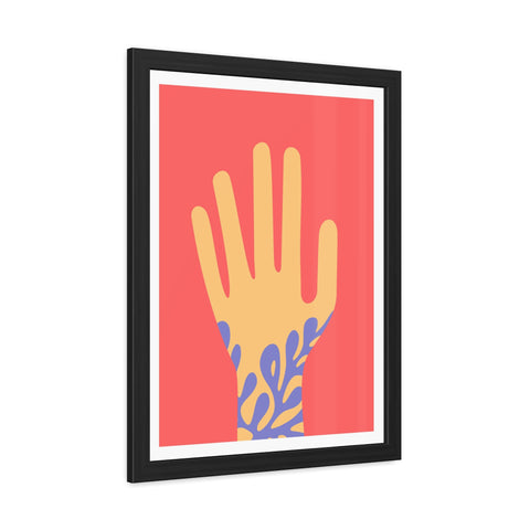 Stratica 2 - Vibrant Hand Art Framed Poster - Modern Decor for Home & Office