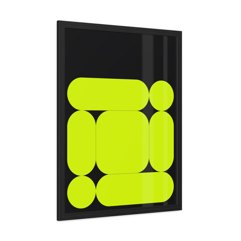 Modernica 3 - Modern Abstract Framed Poster - Vibrant Geometric Wall Art