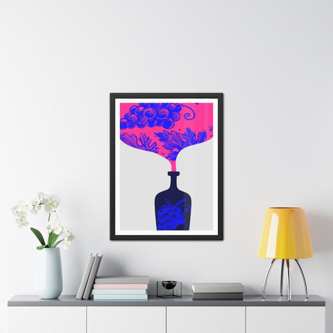 Wine Country 11 - Vibrant Wine-Themed Framed Poster for Home Decor