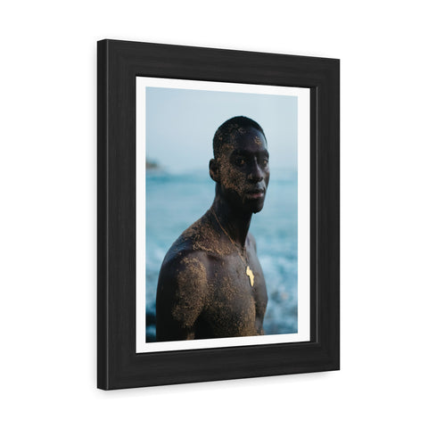 Male Portrait 4 - Framed Poster: Inspiring African Portrait Wall Art