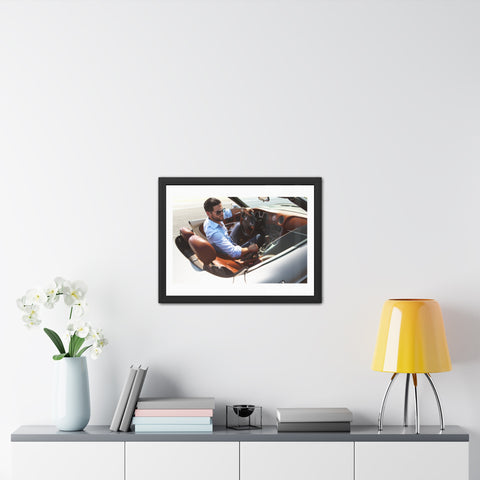 Hop in - Luxury Car Enthusiast Framed Poster - Stylish Wall Art for Home or Office