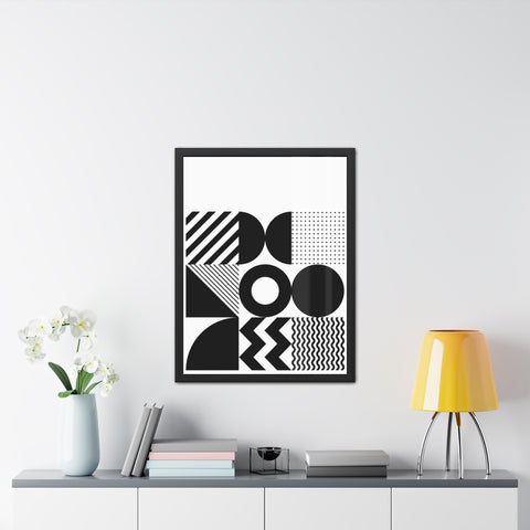 Modern Geometric Framed Poster for Stylish Home Decor