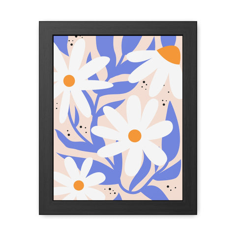 Marinda 10 - Floral Framed Poster – Cheerful Daisy Wall Art for Home Décor