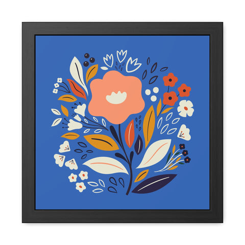 Bloom 2 - Vibrant Floral Framed Poster - Colorful Wall Art for Home Decor