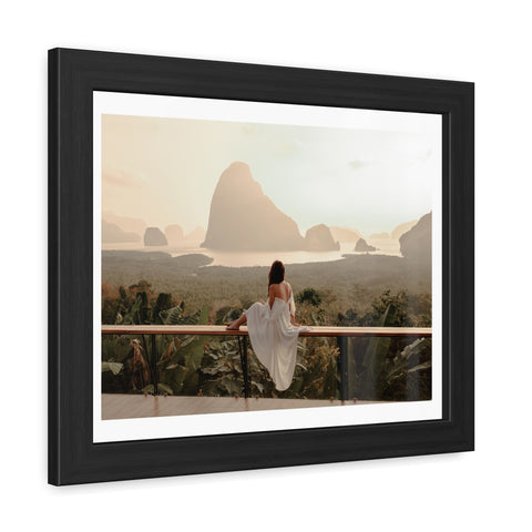 The View - Serene Landscape Framed Poster - Tranquil Nature Wall Art for Home Décor