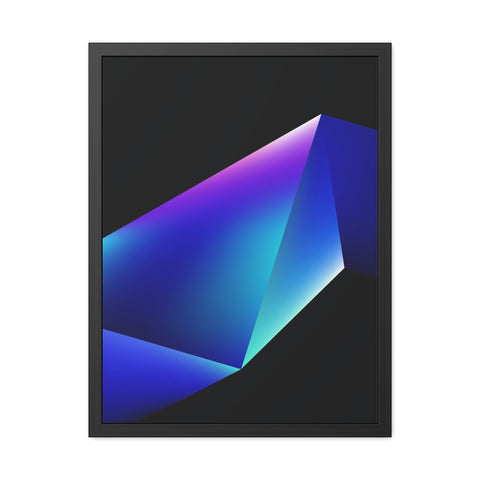 Omega 4 - Modern Geometric Framed Poster - Abstract Art for Stylish Home Decor