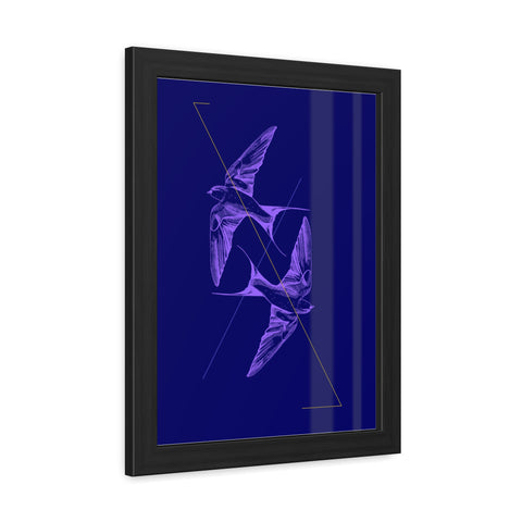 Wings 2 - Elegant Framed Bird Poster Art - Modern Decor for Nature Lovers