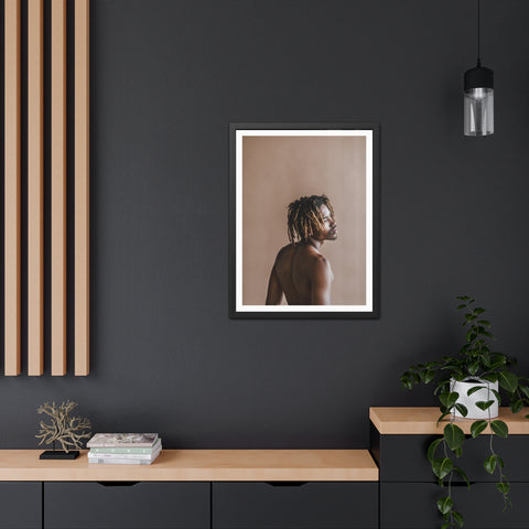 Male Portrait 3 - Elegant Framed Poster - Artistic Male Portrait for Modern Home Decor