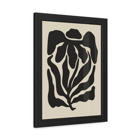 Boho Floral 3 - Abstract Leaf Framed Poster | Modern Wall Art Decor for Nature Lovers