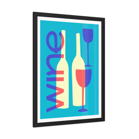 Wine Country 7 - Modern Wine Framed Poster - Colorful Wall Art for Wine Lovers