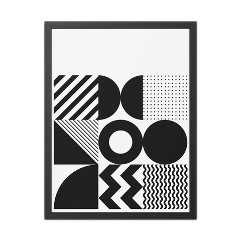 Modern Geometric Framed Poster for Stylish Home Decor