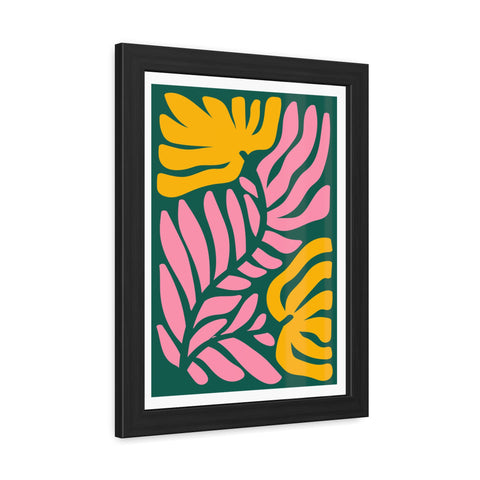 Natural Formation 8 - Tropical Floral Framed Poster - Modern Wall Art for Home Decor