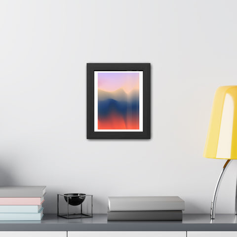 Spiritual 4 - Serene Abstract Framed Poster - Modern Wall Art for Calm Spaces