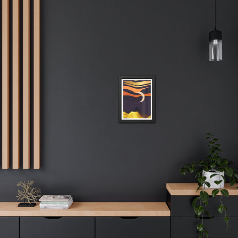 South 4 - Serene Sunset Framed Poster – Modern Wall Art for Home Decor