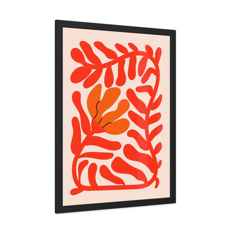 Marinda 9 - Vibrant Floral Framed Poster | Modern Home Decor | Abstract Art for Living Room