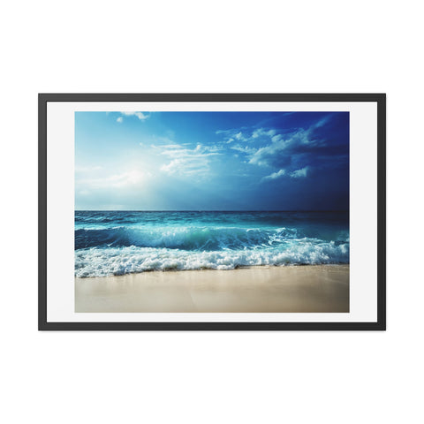 Coastal Lightshift - Framed Poster - Ocean View Wall Art for Beach Lovers