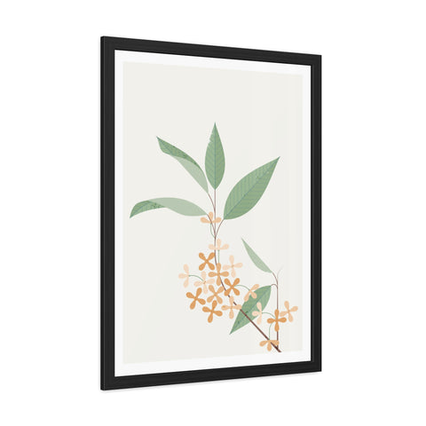 Botanical Gradual 2 - Framed Poster - Elegant Floral Wall Art