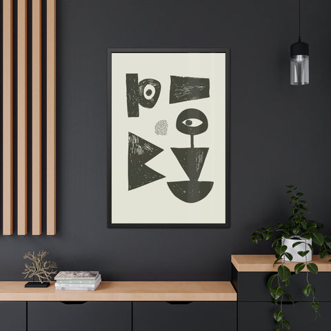 Jonathan 1 - Abstract Geometric Framed Poster Artwork - Modern Home Decor