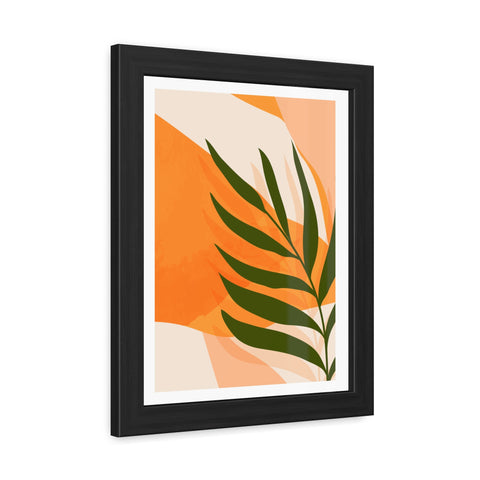 Agora 4 - Tropical Leaf Framed Poster | Modern Wall Art for Home Decor
