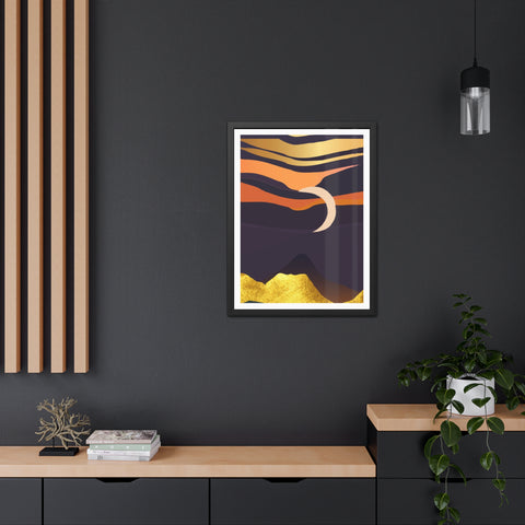 South 4 - Serene Sunset Framed Poster – Modern Wall Art for Home Decor